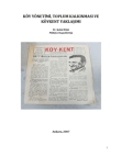KÖY YÖNETİMİ, TOPLUM KALKINMASI VE KÖYKENT YAKLAŞIMI (KONFERANS)
