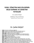 YEREL MECLİSLERİN BİLGİ EDİNME VE DENETİM YETKİLERİ (SUNUM)