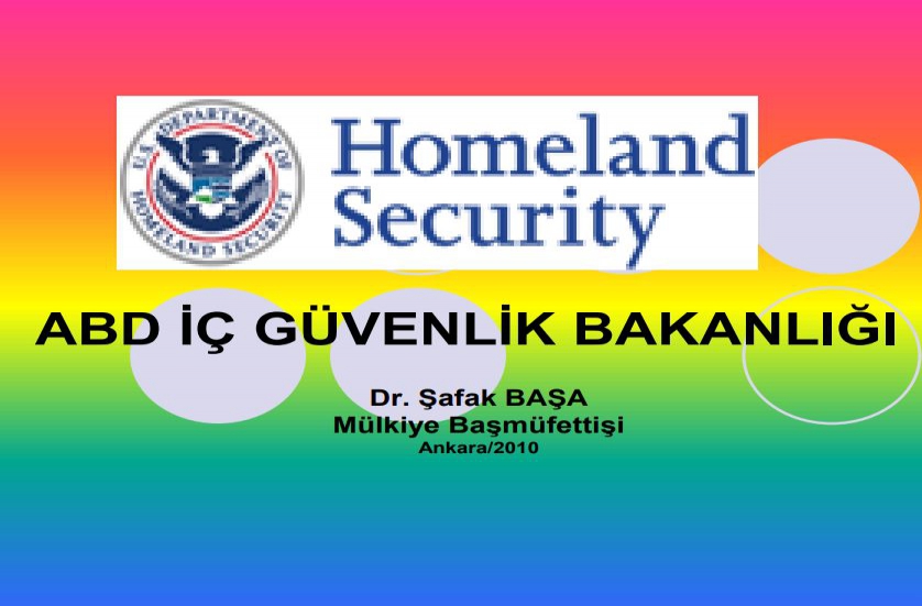 ABD İÇ GÜVENLİK BAKANLIĞI (SUNUM)