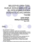 BELEDİYELERİN ÖZEL HUKUK SÖZLEŞMELERİ (SUNUM)