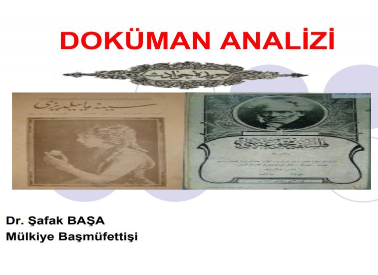 DOKÜMAN ANALİZİ (SUNUM)